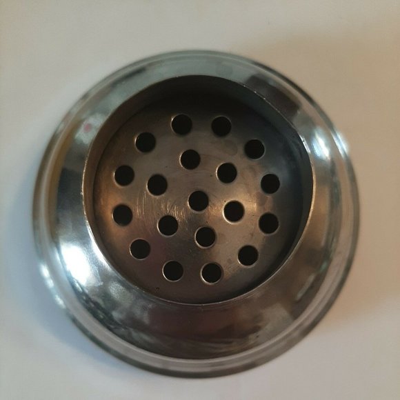 Vintage Stainless Steel and Brown Leather Cocktail Shake with Strainer India - Picture 9 of 12